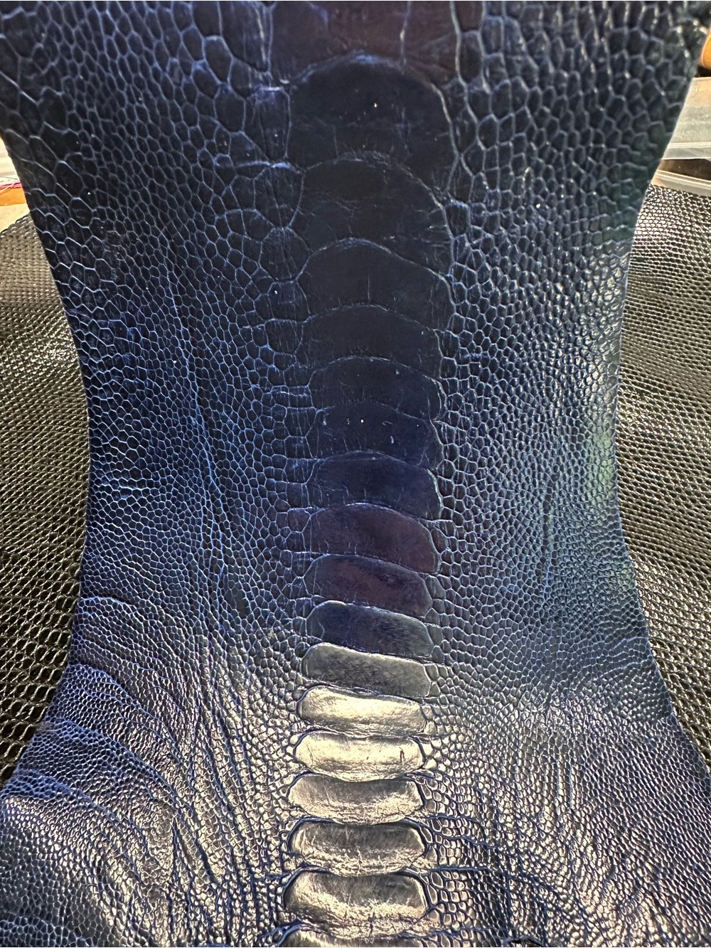Exotic Ostrich Skin Card Holder - Picture 6 of 6
